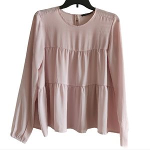 Mohito Dusty Pink Tiered Blouse